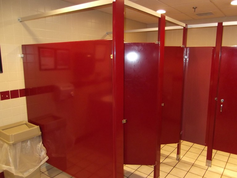 Bathroom Partition Refinishing Unicoat Electrostatic Painting